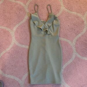 Green fashion nova bodycon dress size small worn once